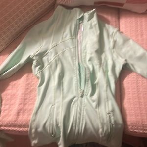Lulu define running jacket size 4 mint green